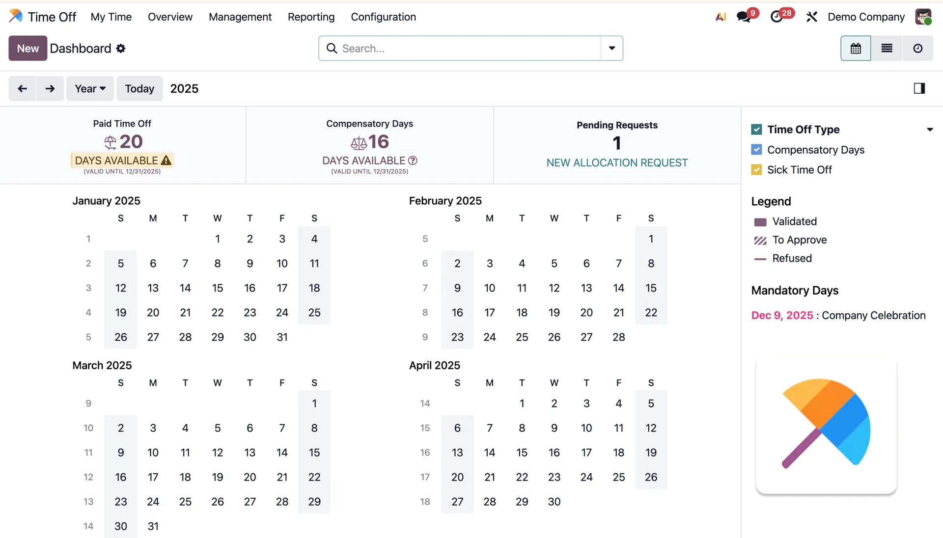 Odoo Recruitment module — candidate kanban pipeline